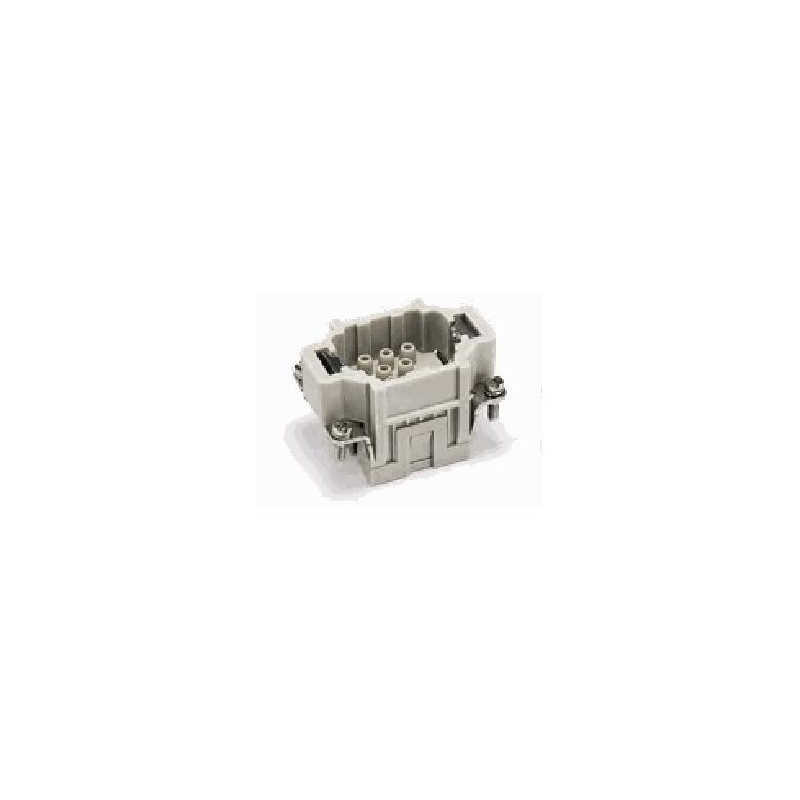 Insert HEE, Raccordement à Sertir, mâle, 10 pin, 16A, Polycarbonate, 6B 
